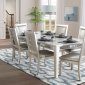 Vienna 7Pc Dining Set in Champagne & Mirror Accents