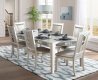 Vienna 7Pc Dining Set in Champagne & Mirror Accents