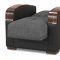 Mobimax Sofa Bed in Gray Fabric by Casamode w/Options