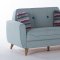 Nora Zigana Light Blue Sofa Bed in Fabric by Istikbal w/Options