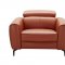 Cooper Sofa in Pumpkin Leather by J&M w/Options