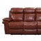 Joplin Sofa & Loveseat Set in Saddle by Leather Italia w/Options