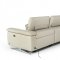 Maine Power Motion Sectional Sofa Light Grey Eco-Leather by VIG