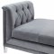 Naomi Loveseat TOV-CL11 in Grey Velvet Fabric by TOV Furniture