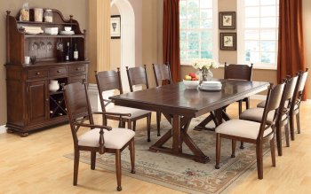 CM3558T Descanso Dining Table in Brown Cherry w/Options [FADS-CM3558T Descanso]