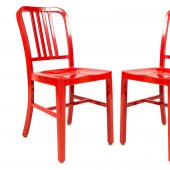 Alton Set of 4 Dining Chairs NA15R in Red by LeisureMod