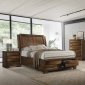 Hunter 5Pc Bedroom Set 205350 in Cognac by Coaster w/Options