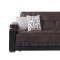 Ekol Silverado Chocolate Sofa Bed by Istikbal w/Options