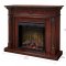 Torchiere Mantel Electric Fireplace by Dimplex w/Logs