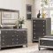 B270 Bedroom Set 5Pc in Dark Gray by FDF