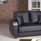 Euro Moda Sofa Bed in Black Leatherette by Casamode w/Options