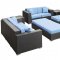 Eclipse Outdoor Patio Sofa 9Pc Set Choice of Color by Modway