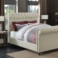 Gresham Upholstered Bed 300652 in Beige Fabric by Coaster