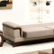 Vento Sectional Sofa Bed in Light Coffee Microfiber by Rain