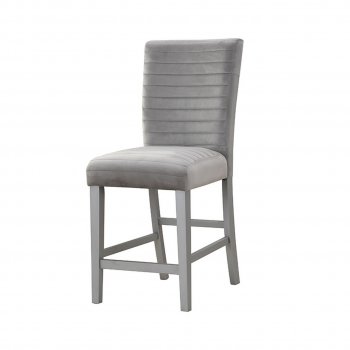 D1903BS Barstool Set of 4 in Light Grey Velvet by Global [GFDC-D1903BS]