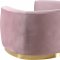 Julian Sofa 620 in Pink Velvet Fabric by Meridian w/Options