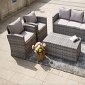 Kensington Outdoor Sectional Set 6Pc in Slate Grey by Bellini