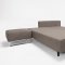 Cassius Olive Begum Fabric Sofa Bed w/Chromed Steel Legs