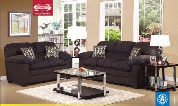 Mocha Chenille Fabric Maxine 50405 Sofa w/Options by Acme [AMS-50405 Maxine]