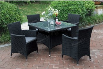 214 Outdoor Patio 5Pc Table Set by Poundex w/Options [PXOUT-214]