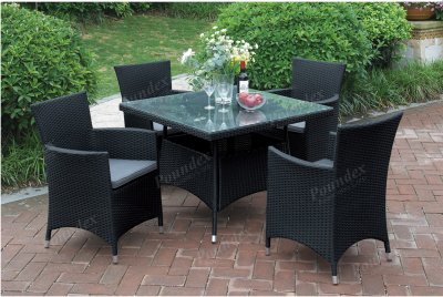 214 Outdoor Patio 5Pc Table Set by Poundex w/Options