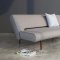 Unfurl Sofa Bed in Gray Fabric w/Wooden Legs by Innovation