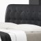 B110 Upholstered Bed in Black Leatherette