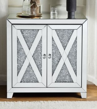 Noralie Accent Cabinet 97646 in Mirrored by Acme [AMCT-97646 Noralie]