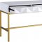 Pandora Console Table 426 in White by Meridian