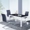 D8055 Dining Table in White & Black by Global w/Options