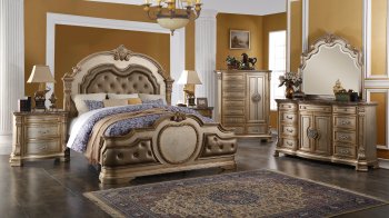 Infinity Gold Traditional 5Pc Bedroom Set w/Options [ADBS-Infinity Gold]