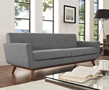 Engage Sofa in Expectation Gray Fabric by Modway w/Options [MWS-Engage Expectation Gray]