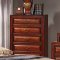 B2700G Bedroom in Oak w/6 Drawer Bed & Optional Casegoods