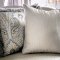 Alessandra Sofa SM2288 in Silver Silky Fabric w/Options