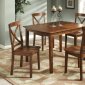 Cherry Finish Modern 5Pc Dining Set w/Rectangular Table