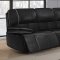 U8078 Power Reclining Sofa in Black by Global w/Options