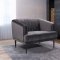 Rory Sofa 689 in Grey Velvet Fabric by Meridian w/Options