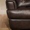 Brown Tufted Top Grain Italian Leather Modern Sectional Sofa