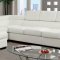 CM6365WH Serres Sectional Sofa in White Bonded Leather Match