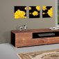 Walnut Finish Modern Elegant Entertainment TV Center