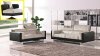 Beige & Black Fabric Modern 7022 Sofa w/Options