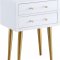 Zane Side Table 836 in White Lacquer by Meridian