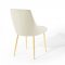 Viscount Dining Chair 3808 Set of 2 in Ivory Velvet by Modway