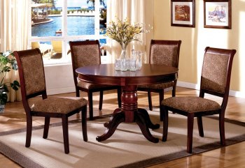 CM3224RT St. Nicholas II Dining Table 5Pc Set in Antique Cherry [FADS-CM3224RT St. Nicholas II]