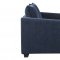 U9196 Sofa & Loveseat Set in Blue Chenille by Global w/Options