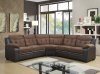 U880015KD Sectional Sofa in Chocolate & Brown by Global