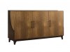 Izaac 3 Door Credenza in Toasted Pecan by NCFurniture