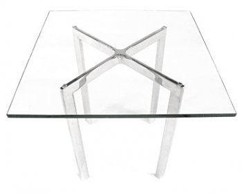 Barcelona End Table Set of 2 w/Clear Glass Top [SHCT-Barcelona]