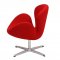 Wing Swivel Lounge Chair Choice of Color Fabric by Modway