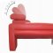Red Italian Leather Modern Sofa & Loveseat Set w/Optional Chair